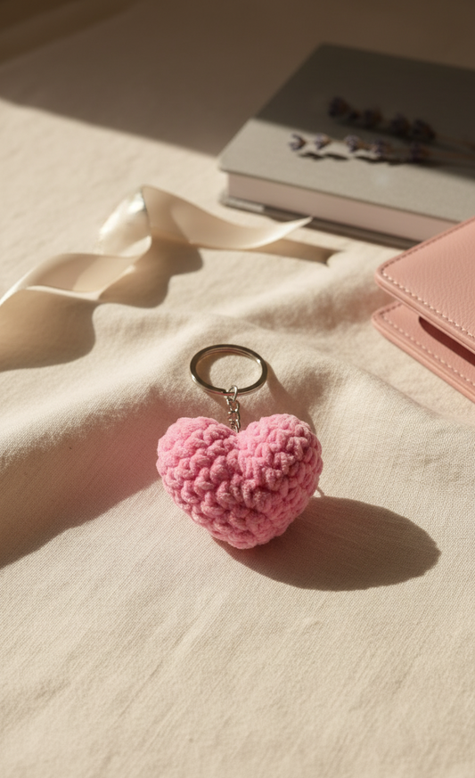 Love Knot Heart Keychain