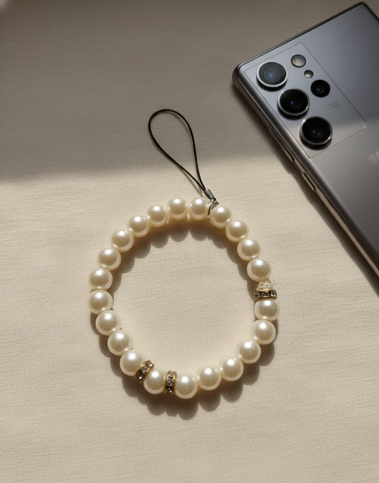 Timeless Pearl Phone Strap