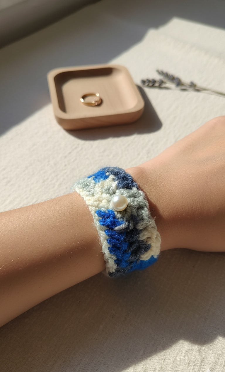 Artisan Cuff Pearl Bracelet